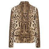 JEMY - Cropped animal-print jacket with front pockets