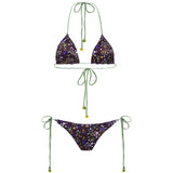 JUNIPER - Printed triangle bikini top