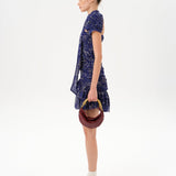 KAIA - Printed mini skirt with ruffles