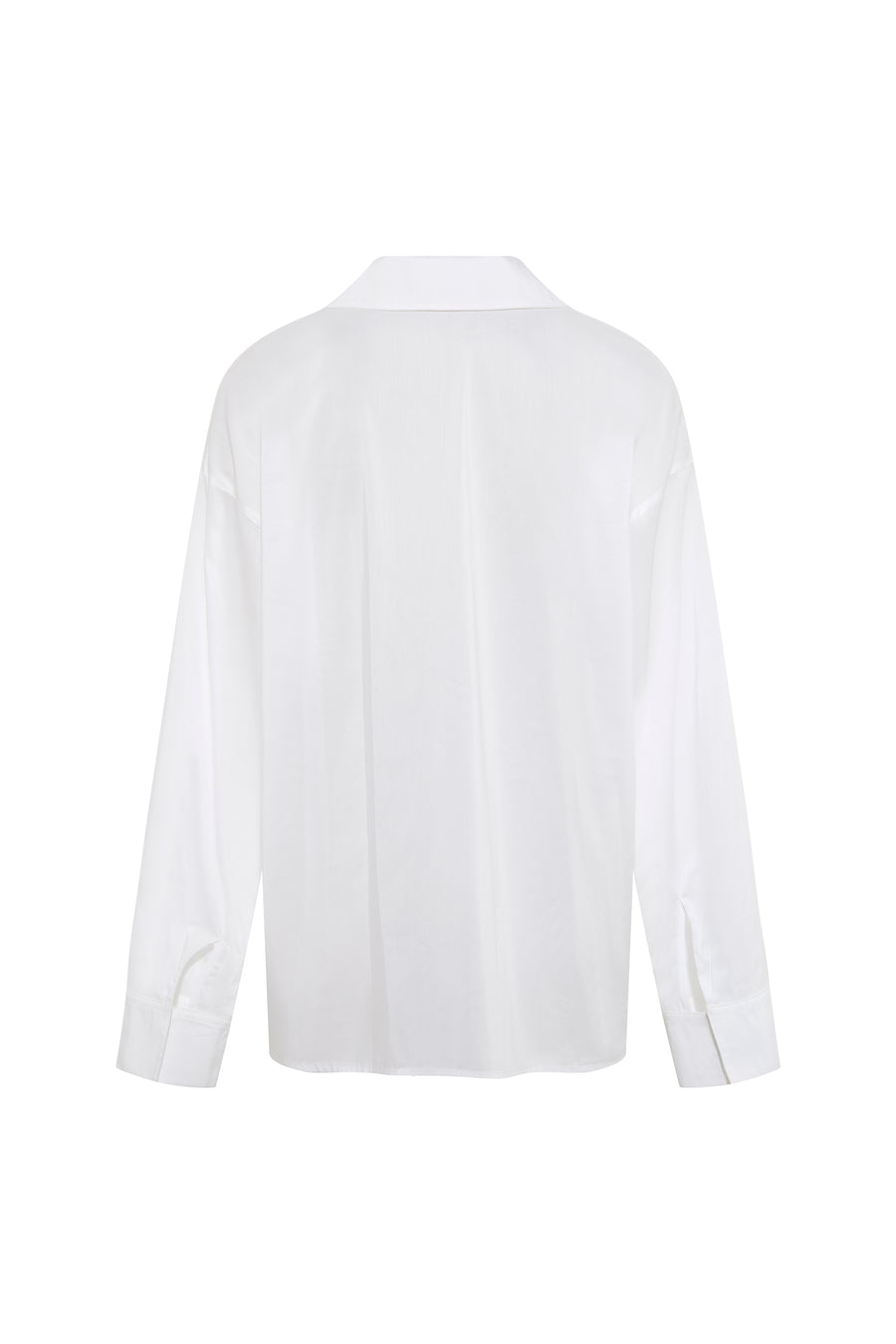 LINDY - Open-collar long sleeve overshirt