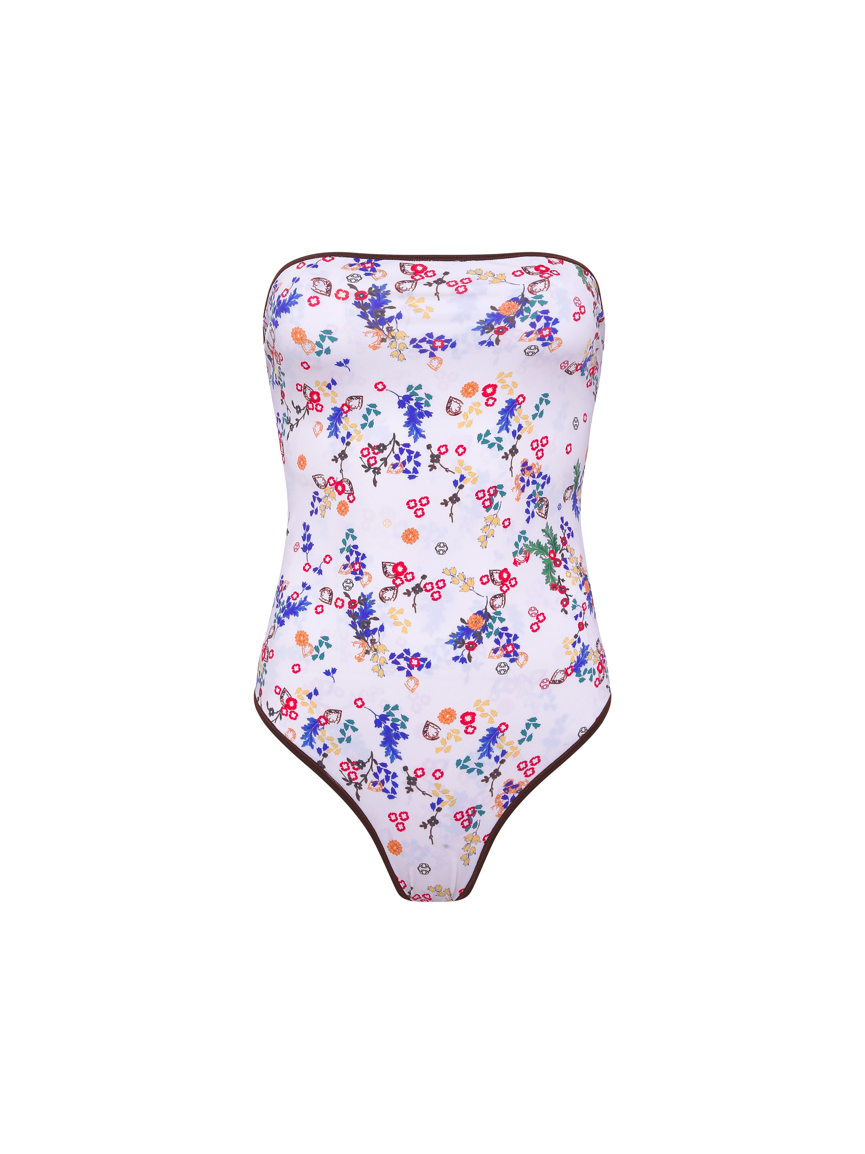 LIOR - Strapless one-piece with contrast stitching