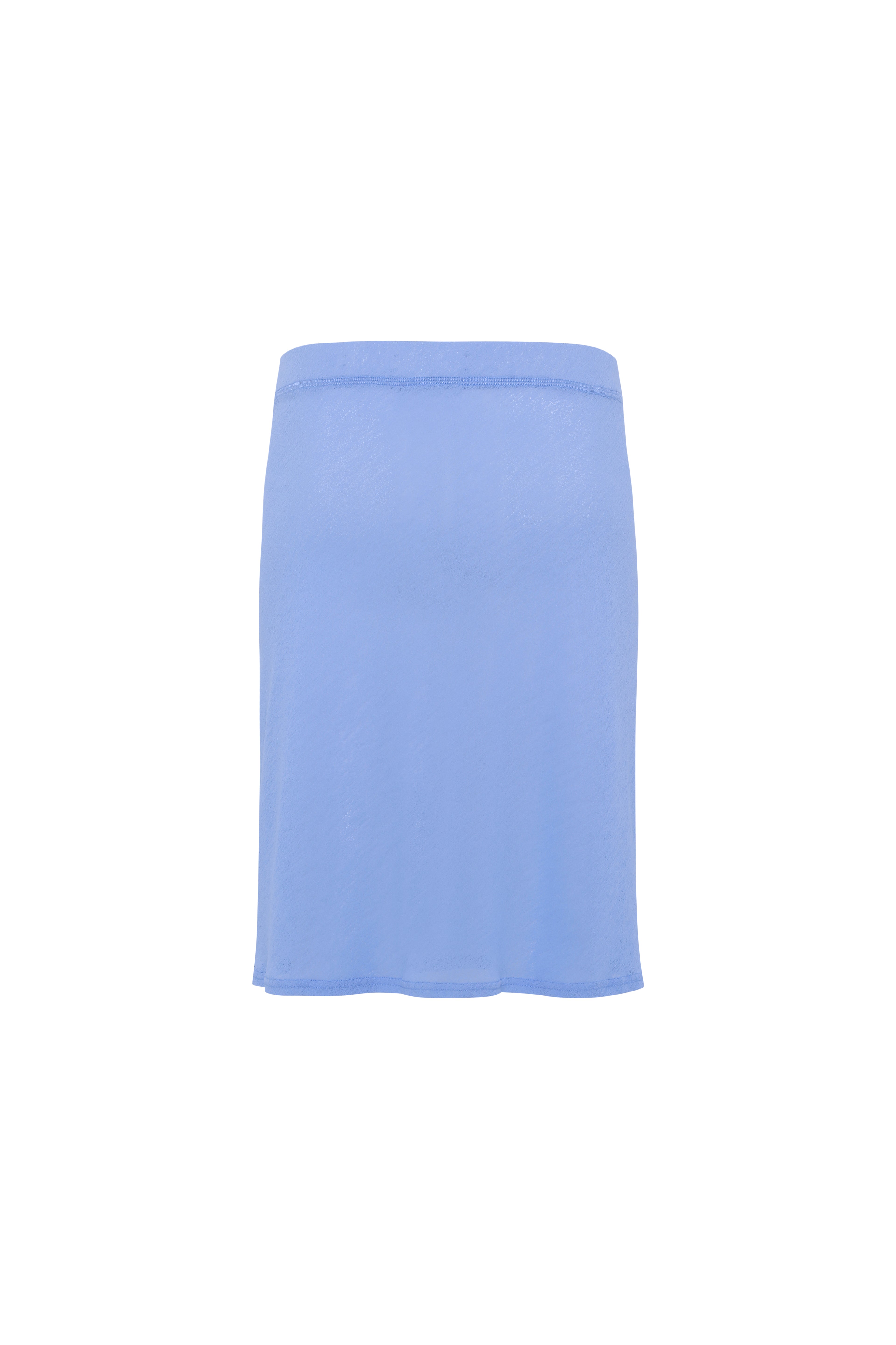 LIZ - Embroidered semi sheer mesh midi skirt