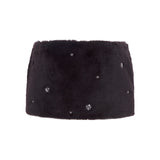 MARLA - Low-rise sheepskin fur mini skirt