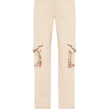 MELSA - Straight-leg pants with embroidered side pockets