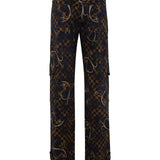 MELSA - Printed cargo pants with matching belt