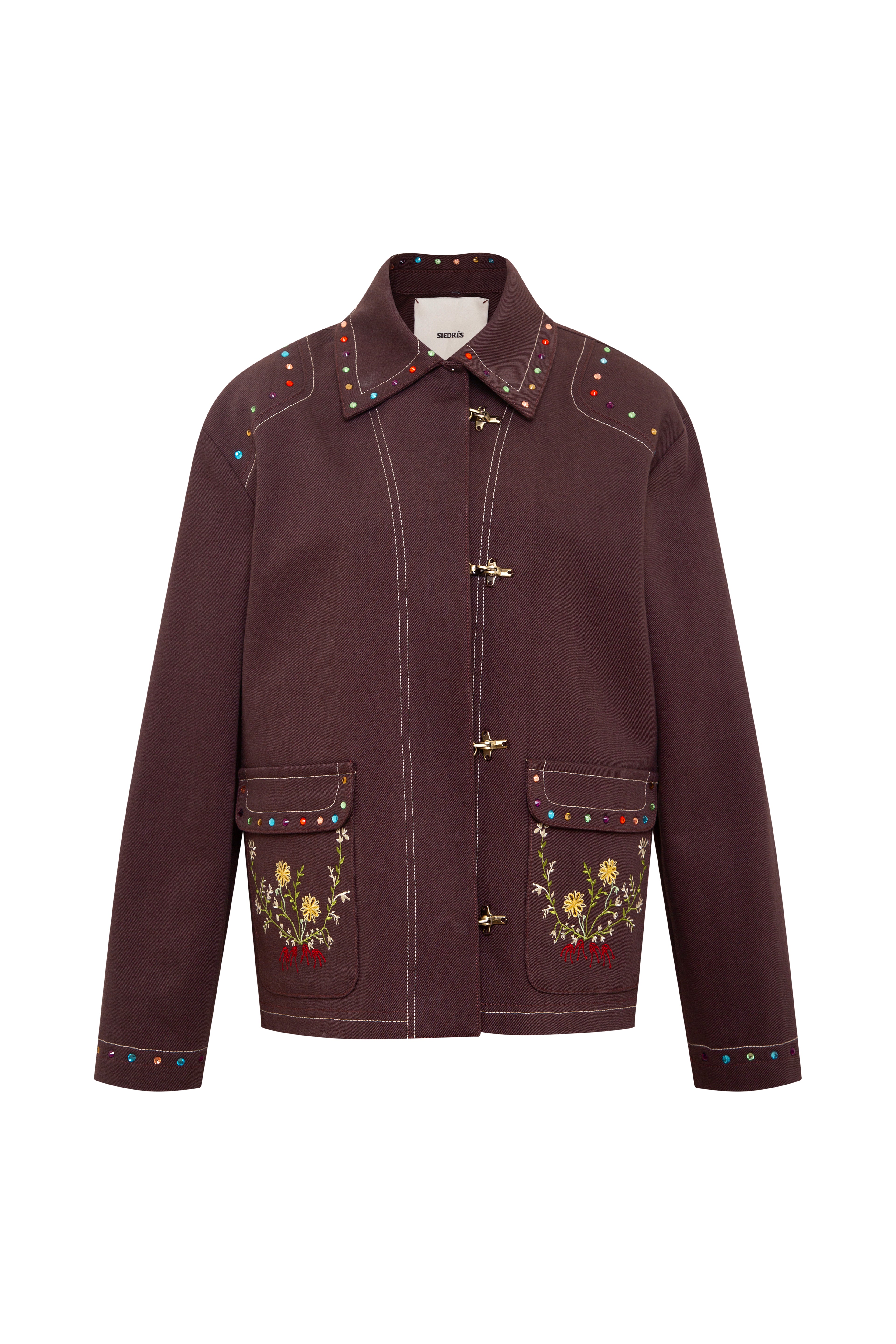 METZY - Embellished jacket with sticth detailing