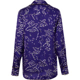 MICLA - Printed satin button-down shirt