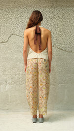 MIEL - Open-back textured halter neck top