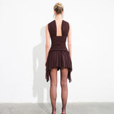 MILLY - Mini mesh dress with cut-out details