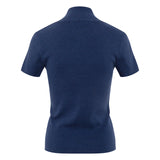 MOLLIE - Button detailed short sleeve knit top