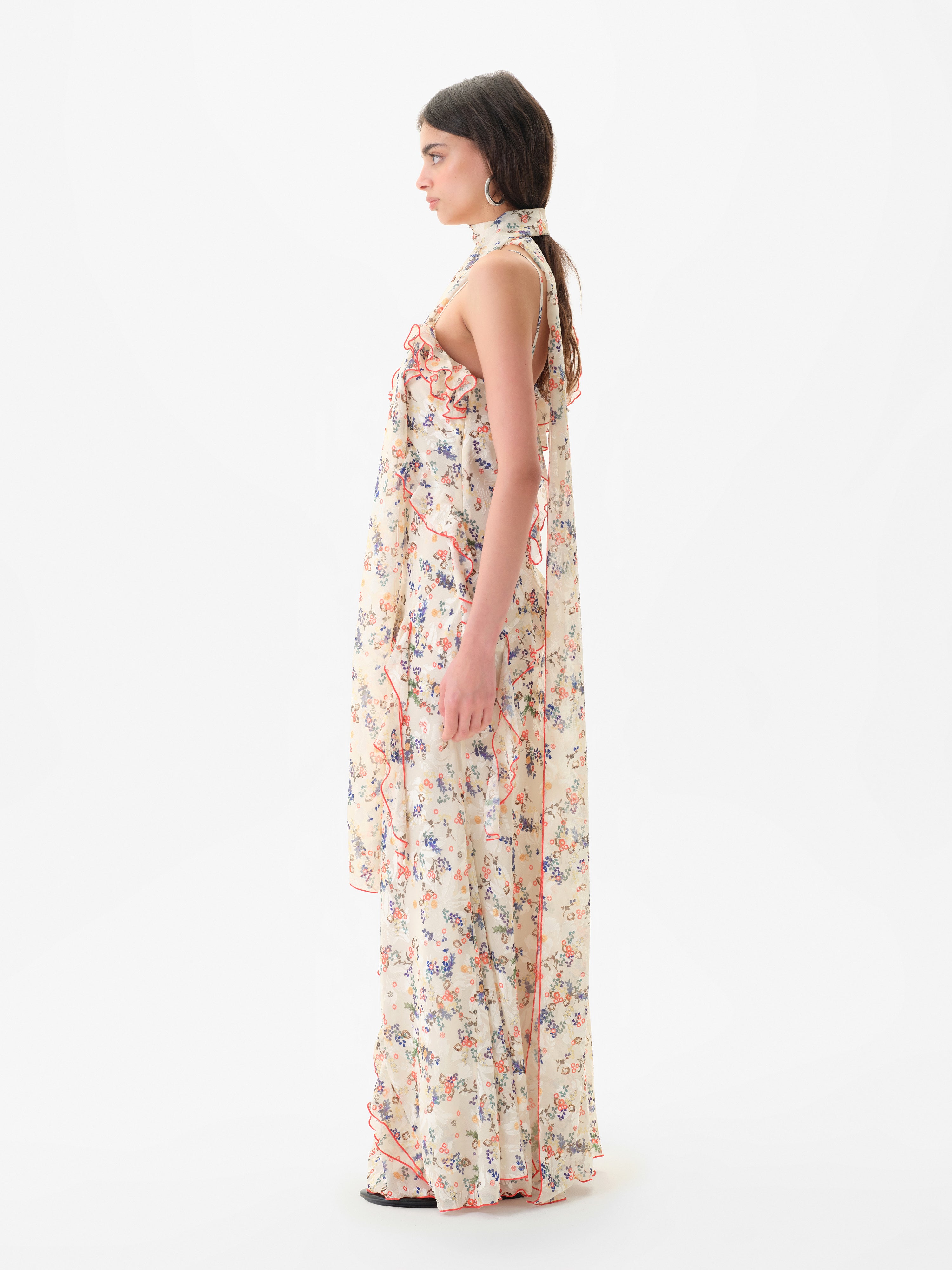 siedrs tallula bow-embellished cotton lace maxi dress Siedres Tallula Bow-Embellished Cotton Lace Maxi Dress in White