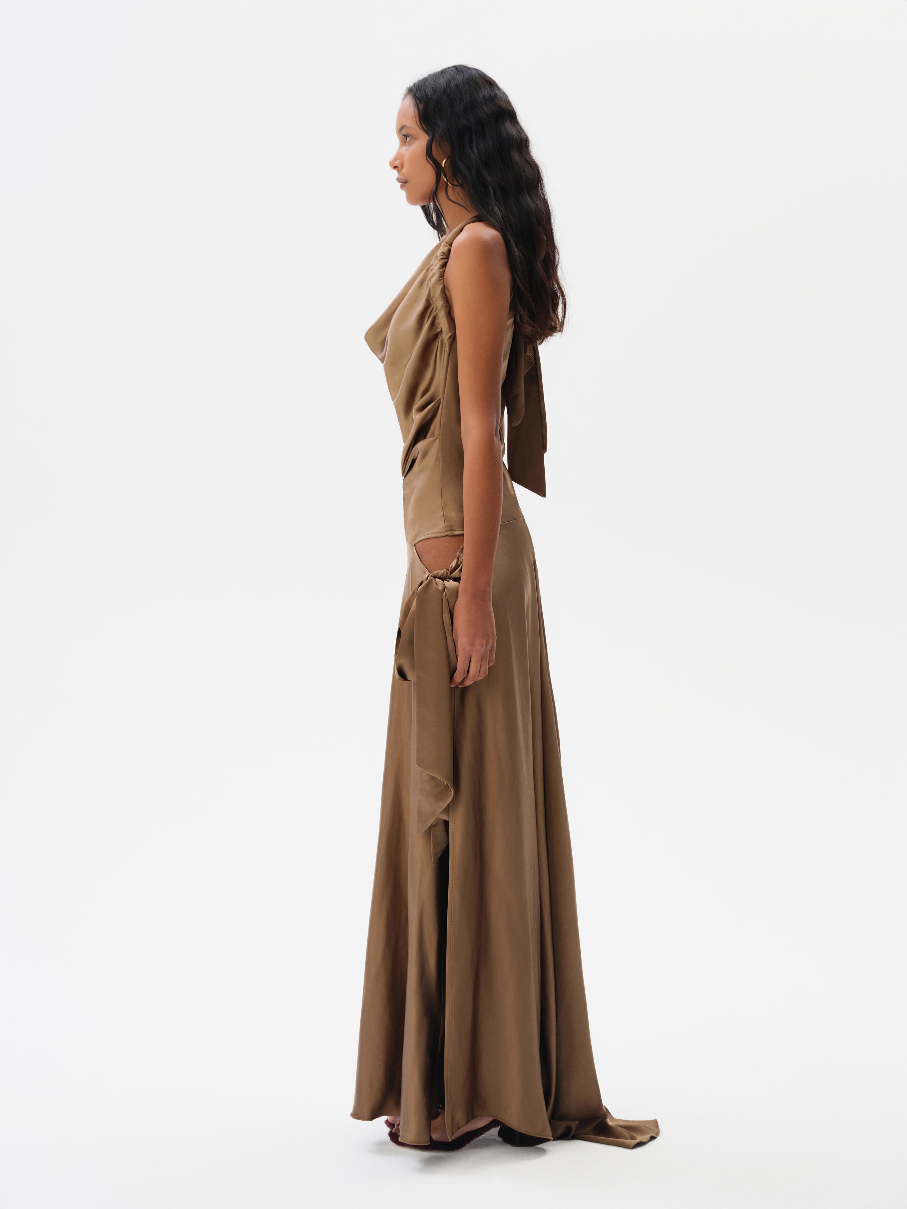 siedres brown dress MILLY
