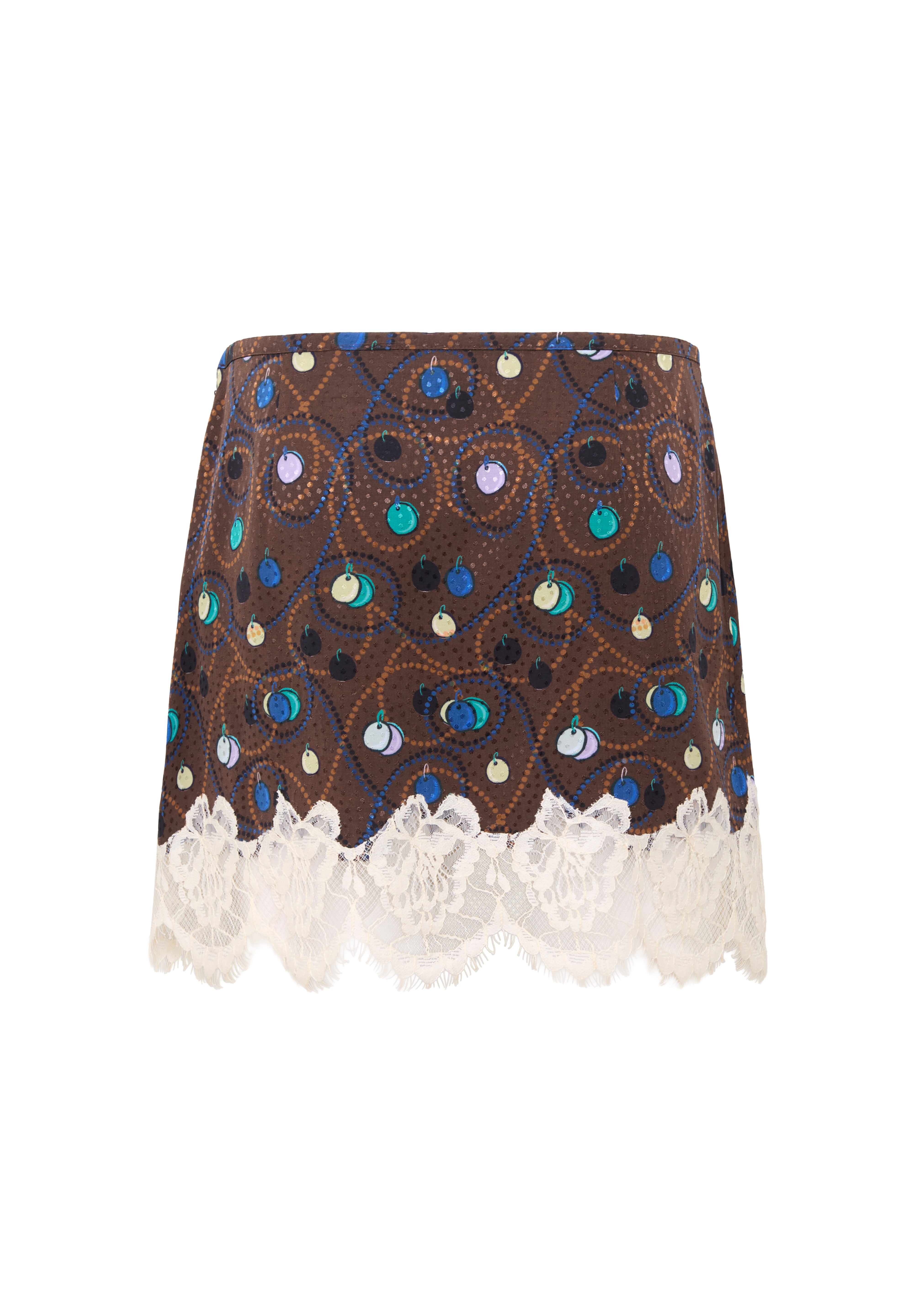 NIERA - Lace-trimmed mini skirt