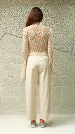 NIXIE - Embroidered straight-fit trousers