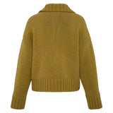 OLLIE - Oversized chunky knit cardigan with toggle closure