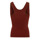 PIANZA - Ribbed knit fitted tank top with studs