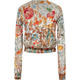 POLI - Floral-print devoré cardigan