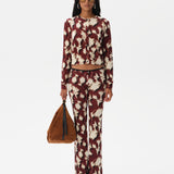 POLI - Printed jersey cardigan