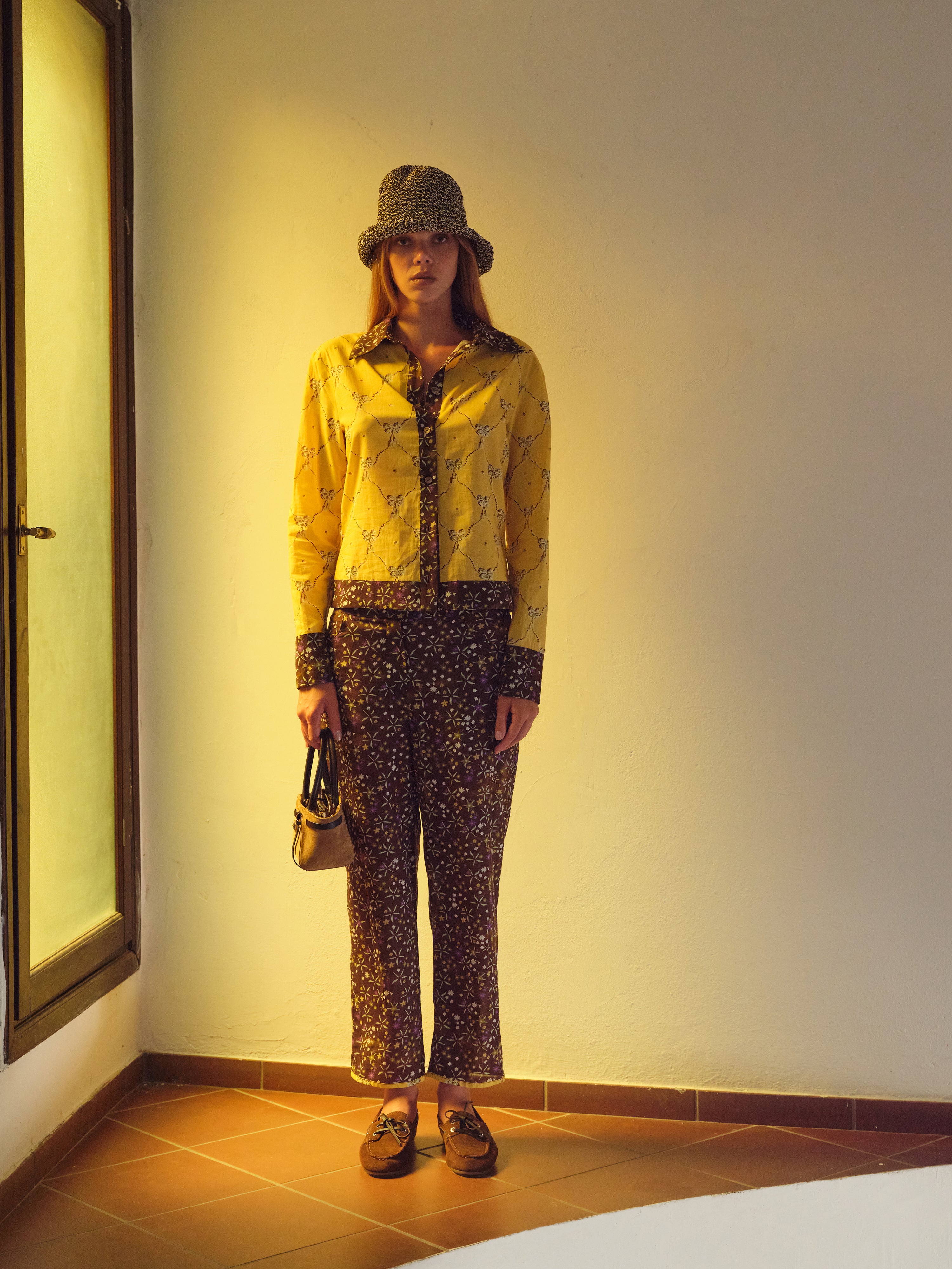 REMY - Floral print straight-leg pants
