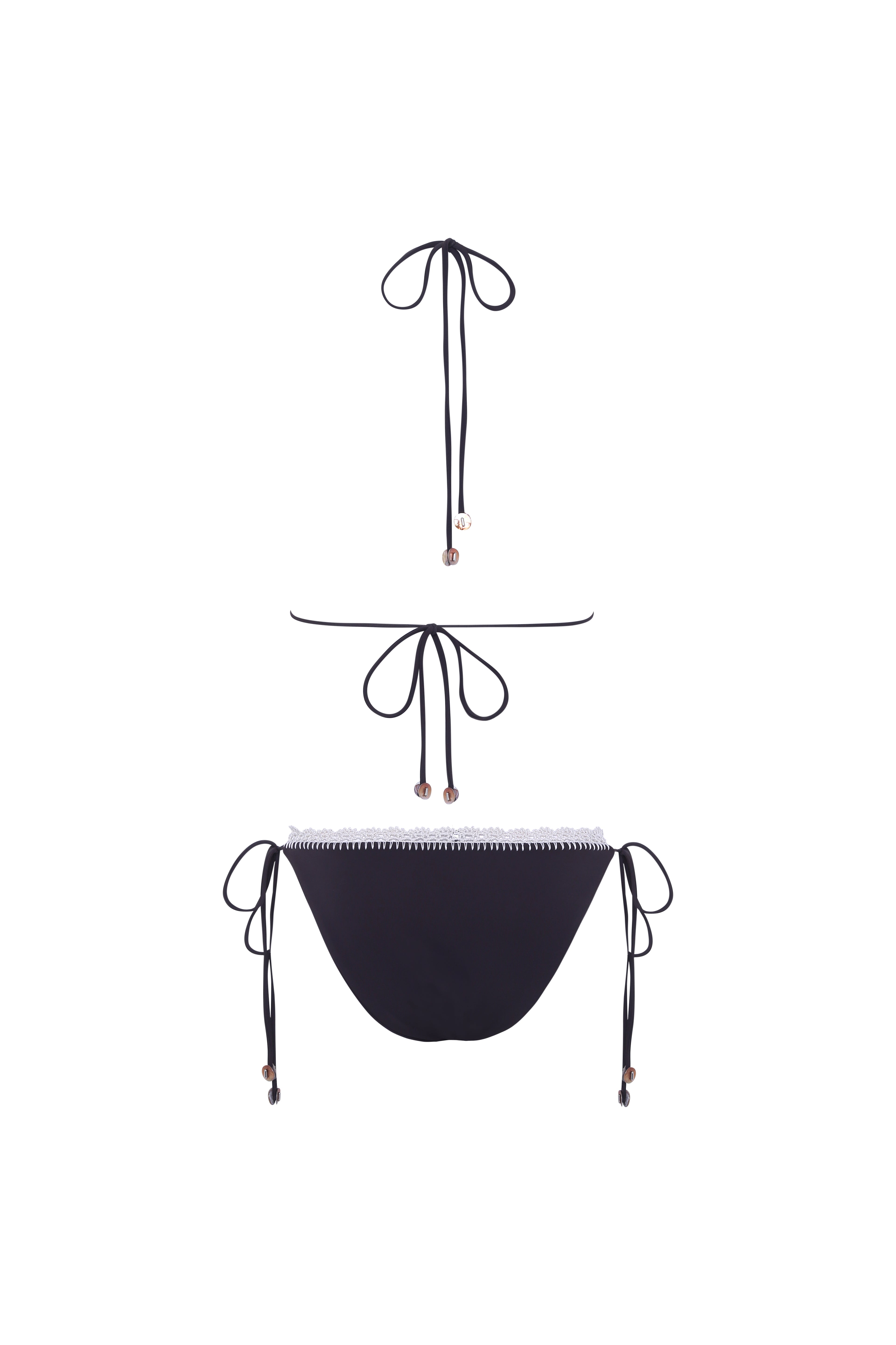 ROM - Crochet detailed low-rise bikini briefs