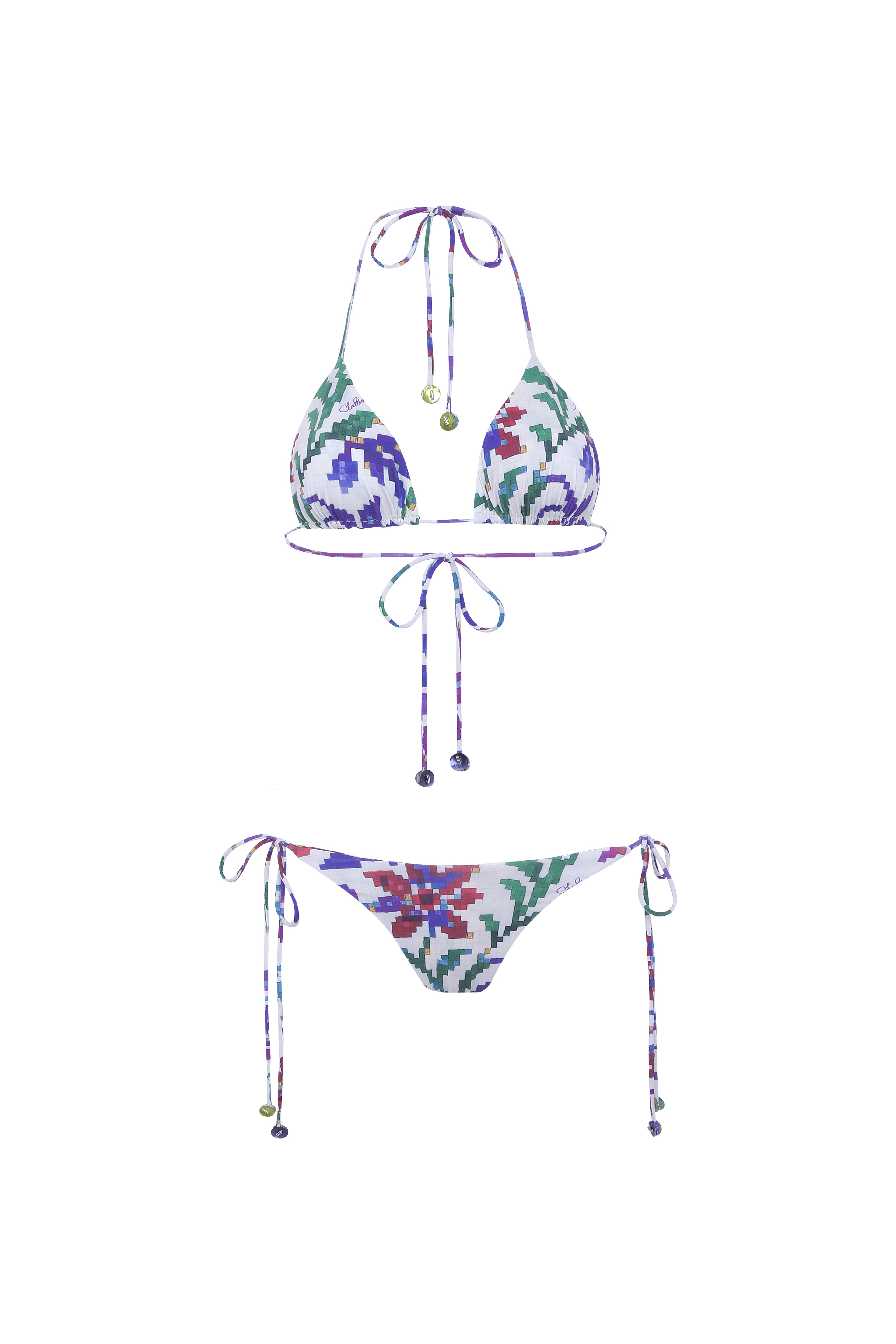 ROM - Tie-detailed low-rise bikini briefs