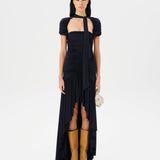 ROXY - Stretch jersey ruched maxi dress