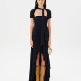 ROXY - Stretch jersey ruched maxi dress