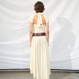 ROXY - Ruched maxi dress with open-back detail