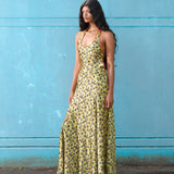 SAMY - Floral print open-back maxi dress