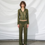 SEZANNE - Semi sheer sequin button-down
