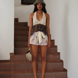 SHOL - Bow detailed mini shorts