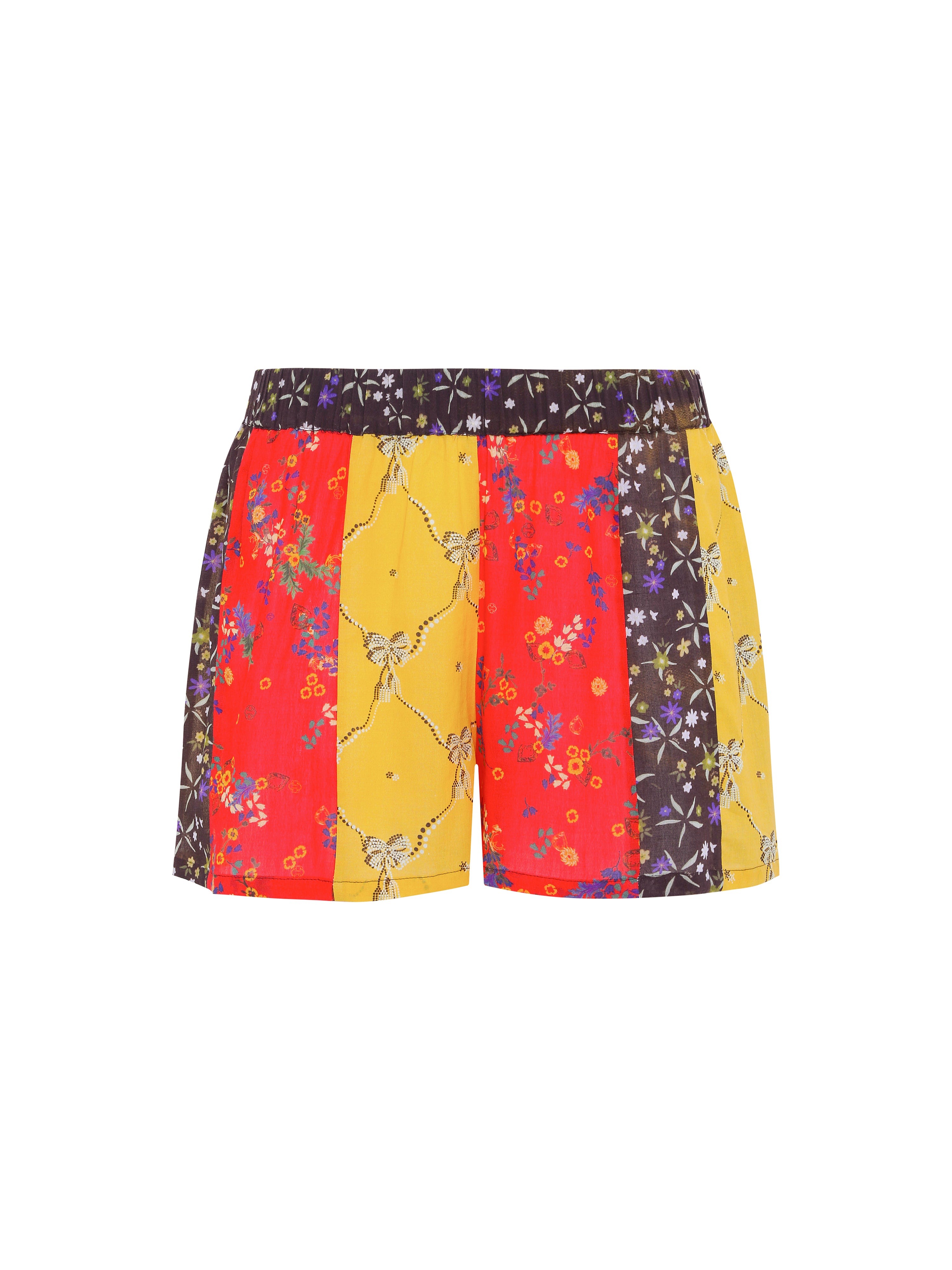SHOL - Printed cotton mini shorts with elasticated waistband
