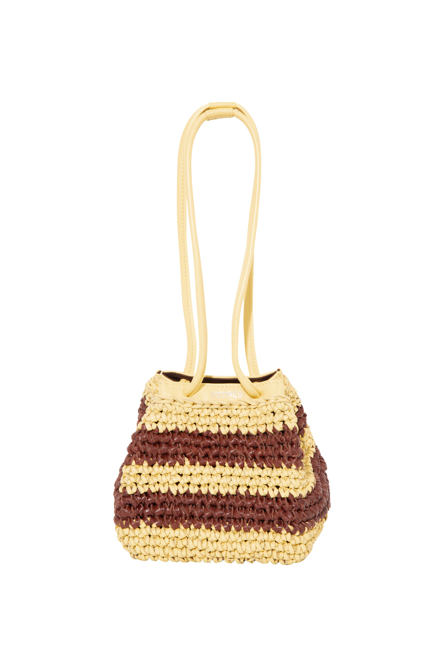 TIA - Mini woven leather shoulder bag  with leather shoulder strap