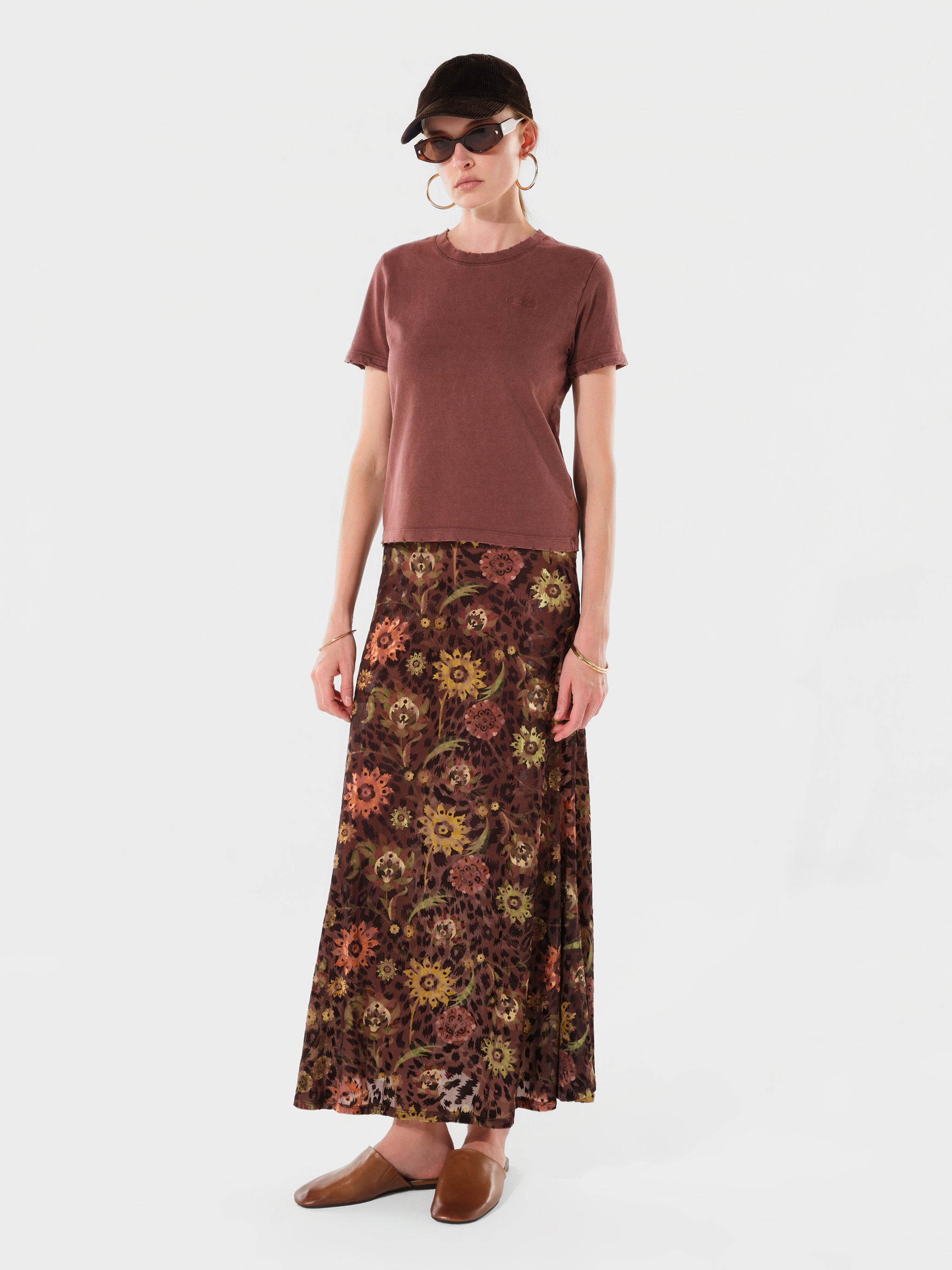 CORVO - Embroidered washed jersey t-shirt
