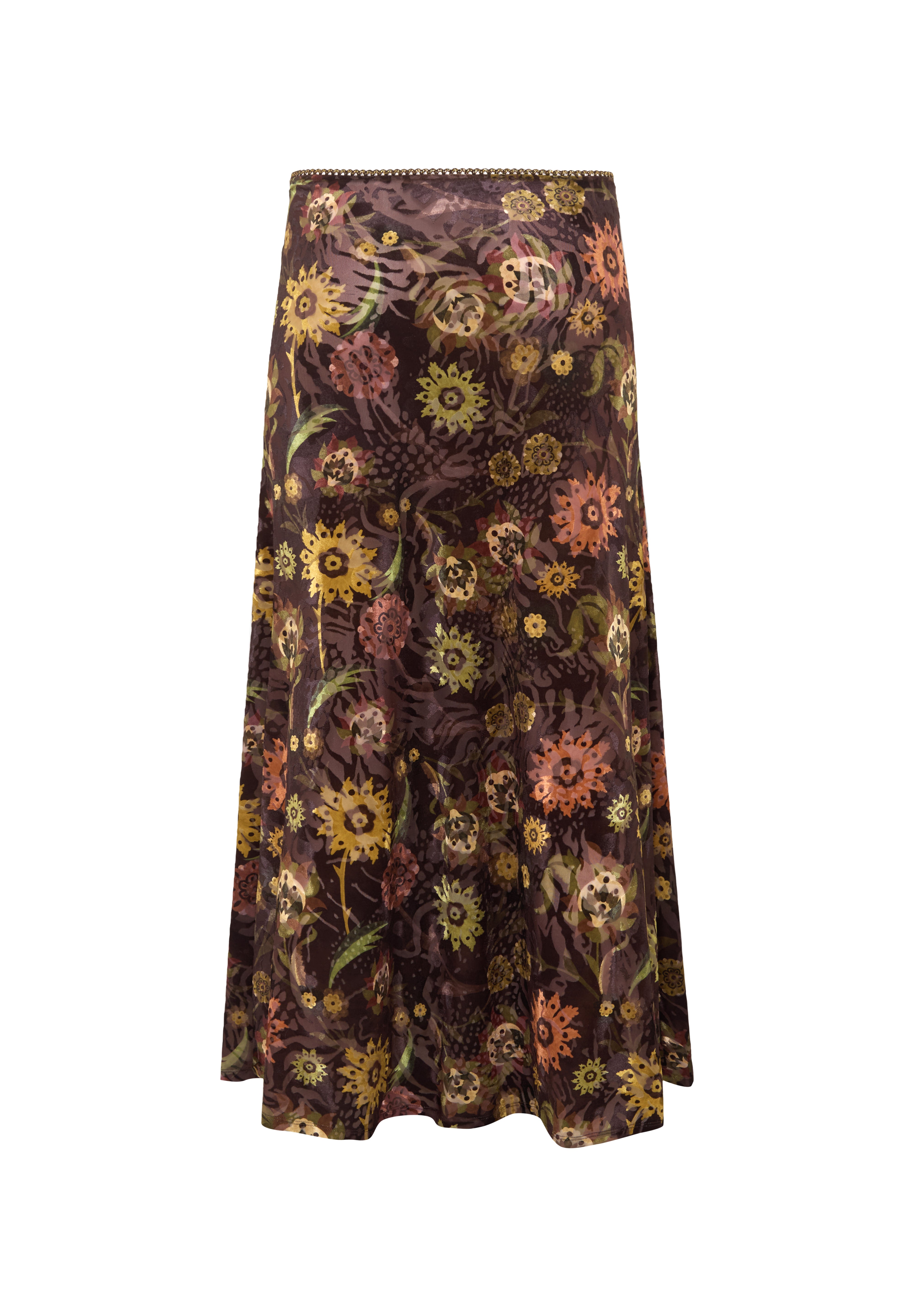 SINY - Floral printed midi skirt