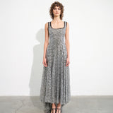 SOFIA - Sequined asymmetric midi dress