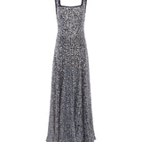 SOFIA - Sequined asymmetric midi dress