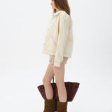 LIETAN - Trim detailed jacket with front pockets