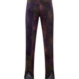 SURI - Printed low-waist satin pants