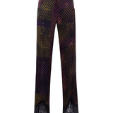 SURI - Printed low-waist satin pants