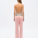 BRITY - Low-rise straight-leg embellished pants