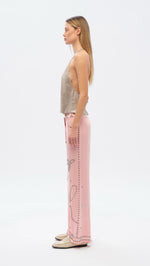 BRITY - Low-rise straight-leg embellished pants