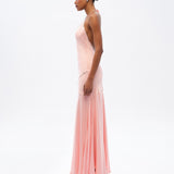 VICKA - Embellished open-back maxi dress