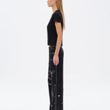 BRITY - Low-rise straight-leg embellished pants