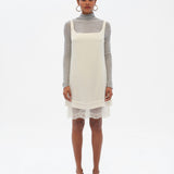 ZAYE - Square neck mini dress with lace lining