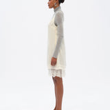 ZAYE - Square neck mini dress with lace lining