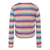 TEX - Pinky striped long sleeve knit top