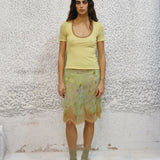 THEA - Short-sleeve top with open-back design