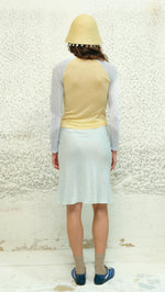 TILLY - Two-tone mesh long sleeve top