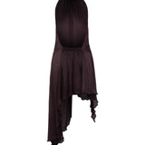 TONI - Satin halter-neck mini dress
